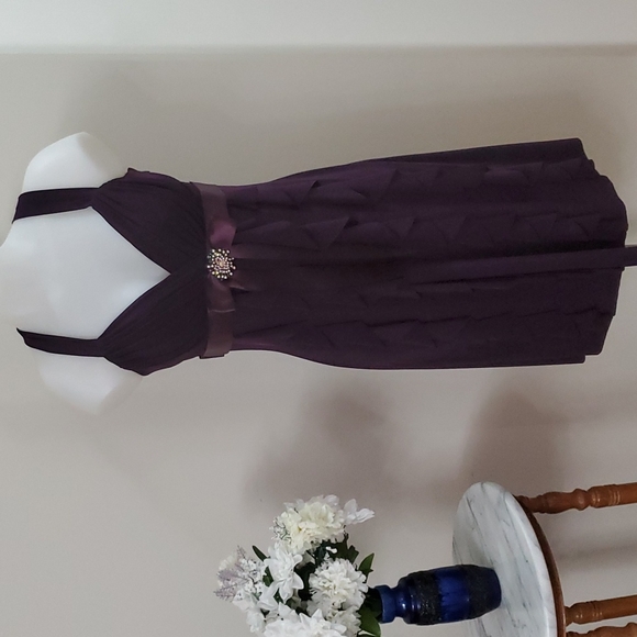 Bellisima Dresses & Skirts - Purple Party Dress - Shapely Sz 12, 36-38 bust